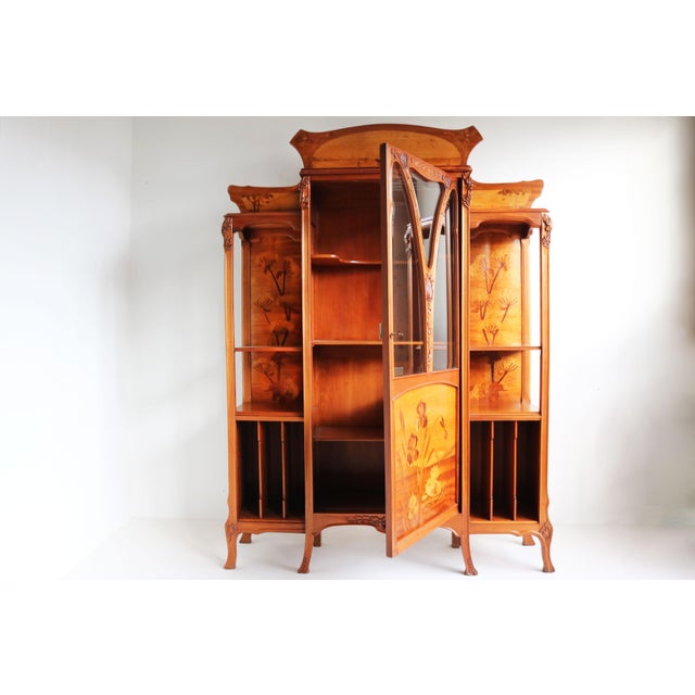 Art Nouveau Display Music Cabinet by Emile Gallé, France, 1905 For Sale - Image 10 of 18