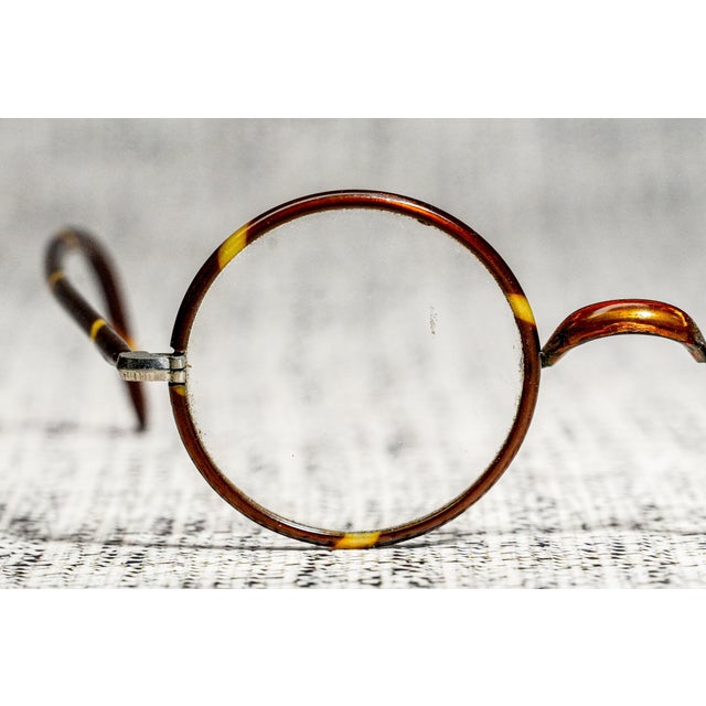 1920s Charming 1920s Antique Patterned Eyeglasses Spectacles Home Decor Prop For Sale - Image 5 of 10
