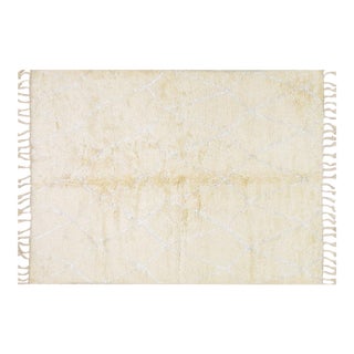 Moroccan Hand Knotted Wool Rug, 10'x14' For Sale