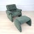 Vico Magistretti Style Sculptural Italian Modern Lounge Chair and Ottoman For Sale In Philadelphia - Image 6 of 12