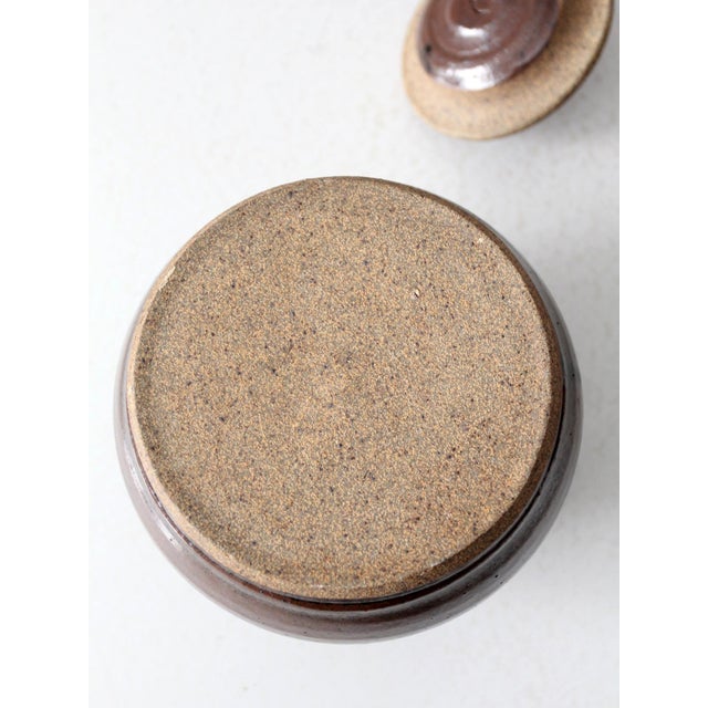 Vintage Studio Pottery Jar For Sale - Image 11 of 11