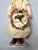 Ivory Christmas Antique German Cotton Batting Santa With Christmas Wreath For Sale - Image 8 of 11