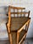 1950s Vintage 1950s Tiger Rattan Corner Shelf, Pagoda Top, Three Tier For Sale - Image 5 of 6