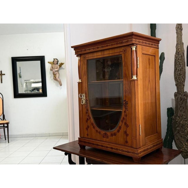 Ceramic Antique Empire Column Bookcase For Sale - Image 7 of 13