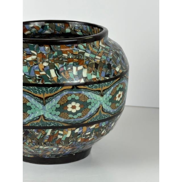 Ceramic Large Mixed Earth Planter by Jean Gerbino, Vallauris, 1950s For Sale - Image 7 of 10