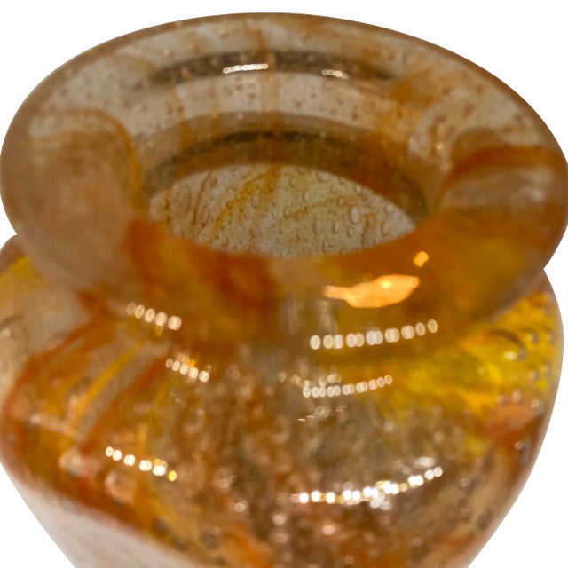 1920s French Schneider Art Glass Vase Circa 1920 For Sale - Image 5 of 5