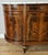 Vintage French Empire Carved Burr Inlay Sideboard with Marble Top For Sale - Image 5 of 18