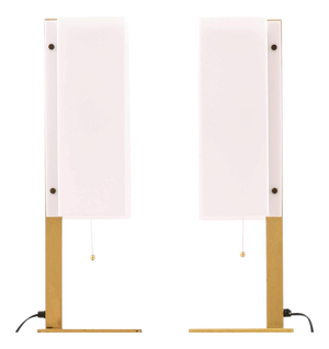 Table Lamps in Brass and Plastic from Lars-Gunnar Nordström, 1960s, Set of 2