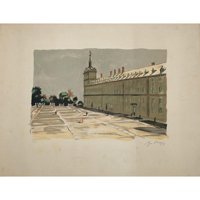Yves Brayer, Palais de l'Escorial, Lithograph For Sale - Image 7 of 7