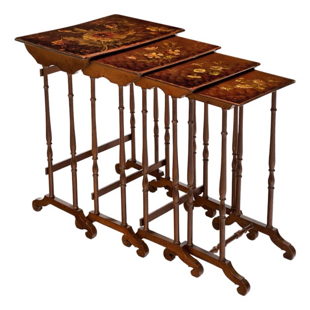 French Napoleon III Period Nesting Tables For Sale