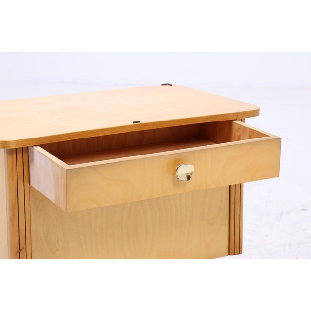 Wood Vintage Bedside Tables, 1960s, Set of 2 For Sale - Image 7 of 11