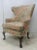 Wood Queen Ann Style Wing Chair For Sale - Image 7 of 7