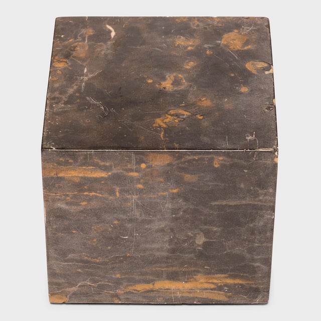 Early 21st Century Chinese Small Marble Doon Table For Sale - Image 5 of 5