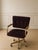 Vintage Plum Velvet Swivel Chair For Sale In Los Angeles - Image 6 of 6