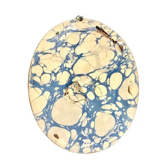 Beige Georgian Oval Silk Embroidery of Girl With Her Dog, Framed For Sale - Image 8 of 9