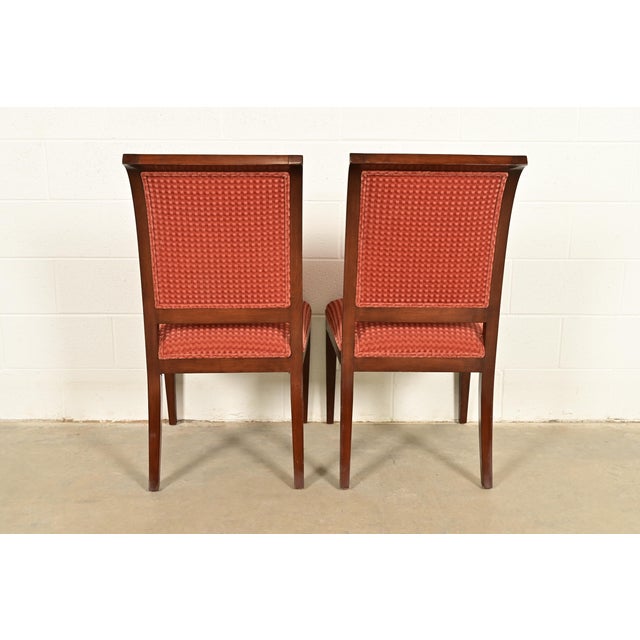 Smith & Watson Regency Carved Mahogany Dining Chairs, Set of Four For Sale - Image 12 of 13
