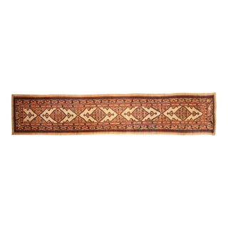 Authentic 19th Century Sarab Handmade Wool Runner For Sale
