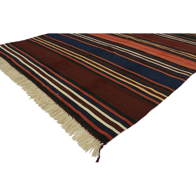 Mid-Century Modern Vintage Turkish Kilim Rug - 05'11 X 13'01 For Sale - Image 3 of 10