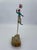 Metal Vintage Ron Lee High Wire Circus Clown Sculpture With Umbrella on Natural Onyx Base, Signed 1984 For Sale - Image 7 of 11