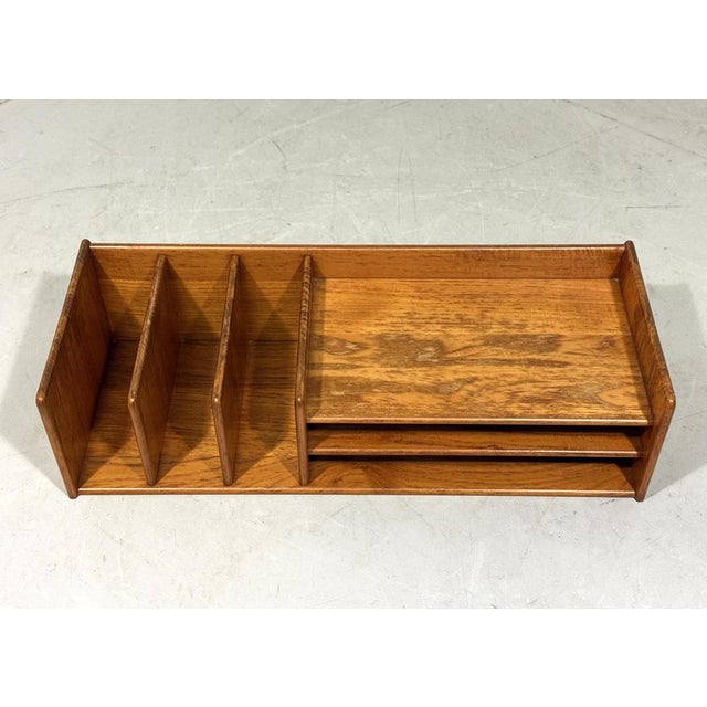 Teak Desk Organizer from Nordisk Andels Eksport, Denmark, 1960s For Sale - Image 3 of 15
