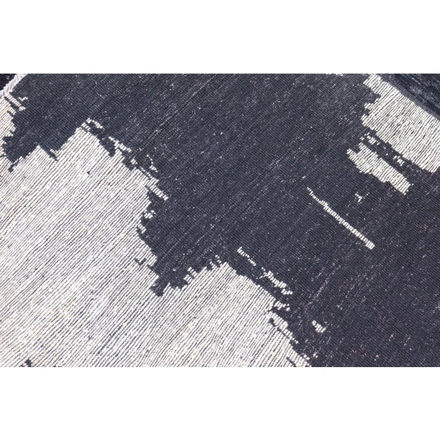 Textile Modern Abstract-Modern Black and White Rug by Keivan Woven Arts 9'6 X 12'1 For Sale - Image 7 of 9