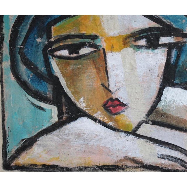 1980s Hidden Portraits XXXIV, 1990s, Acrylic Painting on Cnavas, Framed For Sale - Image 5 of 13
