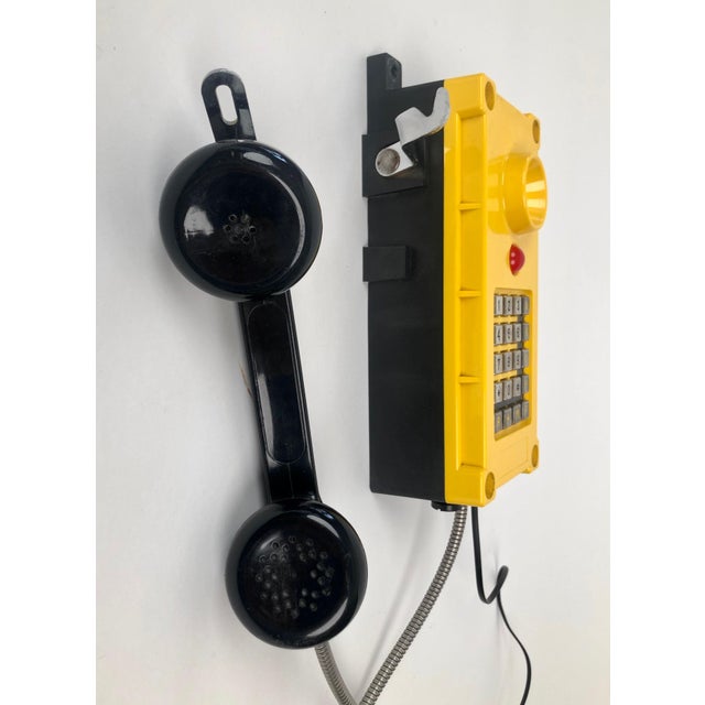 Gold Industry Wall Mount Telephones in Bright Yellow from Tesla, 2004, Set of 2 For Sale - Image 8 of 18