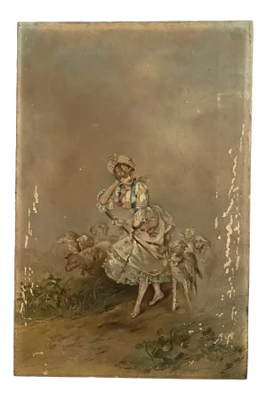 Figurative Oil Painting Dated 1890