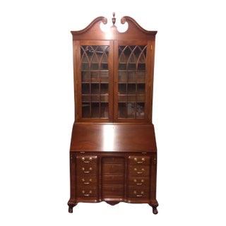 Mahogany Secretary Desk, Biggs Furniture For Sale
