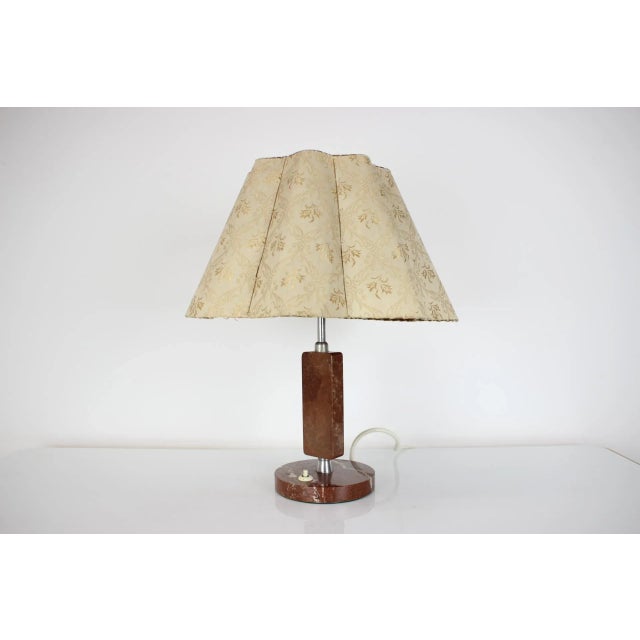 Mid-Century Stone Praha Table Lamp, 1950s For Sale - Image 14 of 14