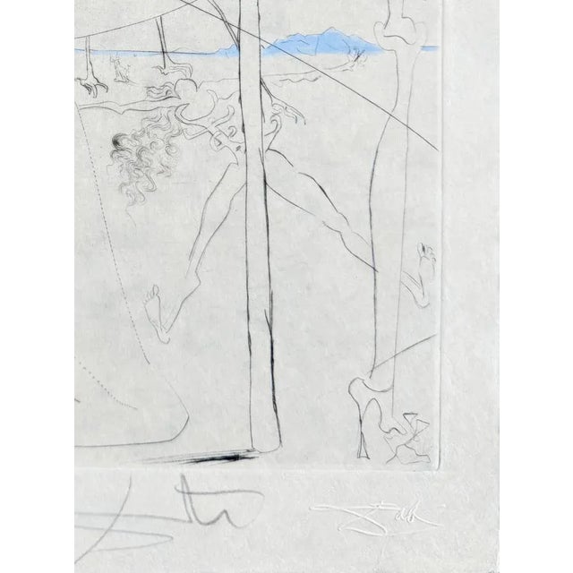 Salvador Dali, Femme à le béquille, 1969, Etching, in Flawless conditions. Designed 1960 to 1969