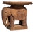 Italian Handwoven Wicker Elephant Shaped Side Table from Vivai Del Sud, 1970 For Sale