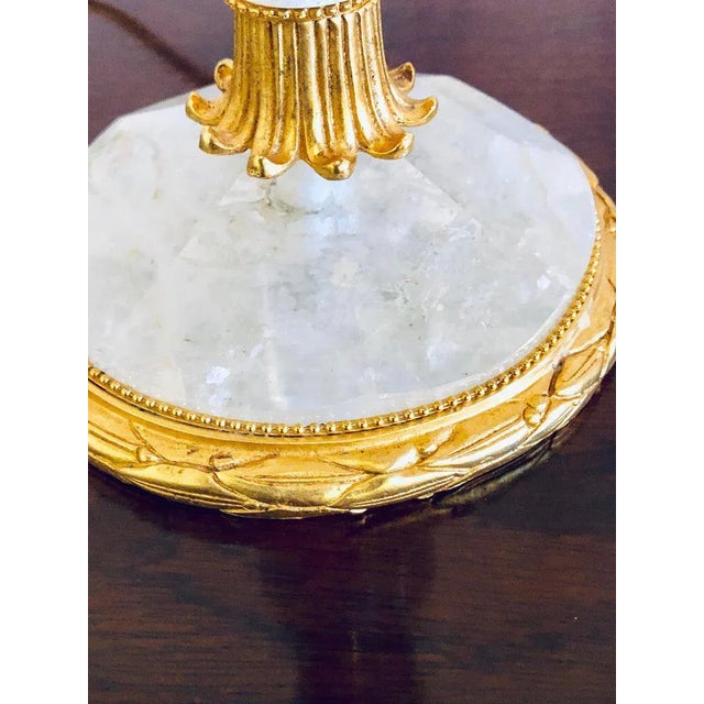 Rock Crystal Baguès Style Table Lamps - A Pair For Sale - Image 10 of 13