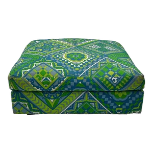 1960s Versace-Style Large Ottoman With Hidden Compartment