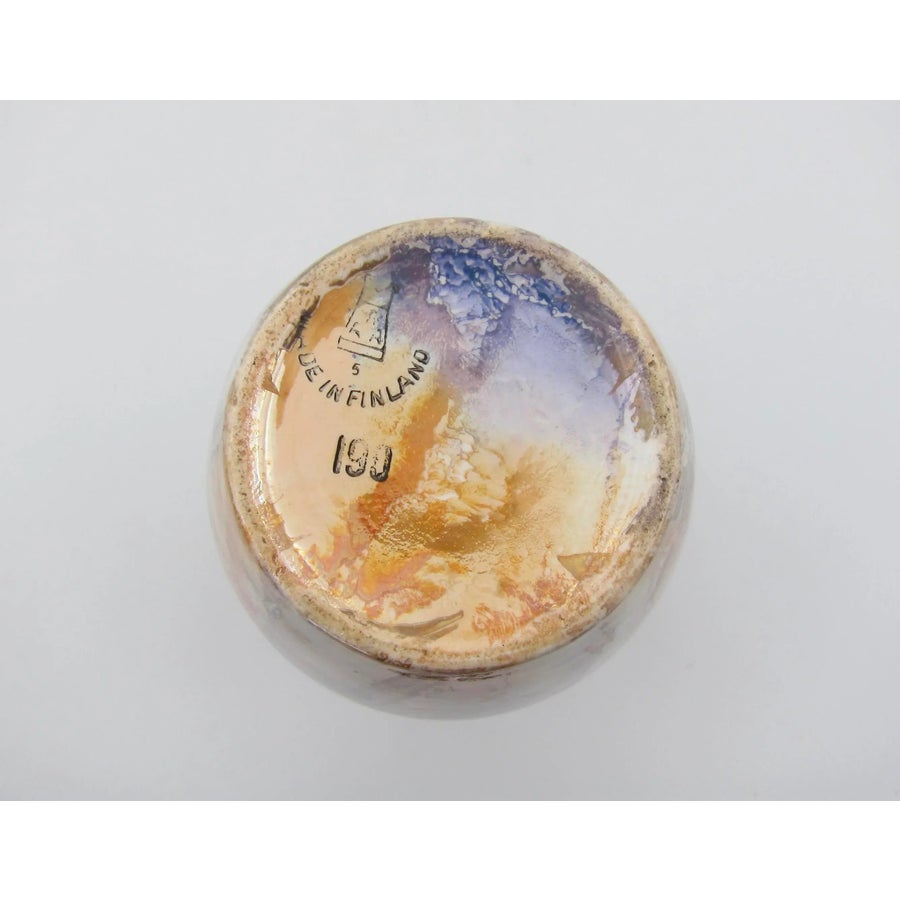 Arabia of Finland Marble Lustre Vase 1928-1932 | Chairish