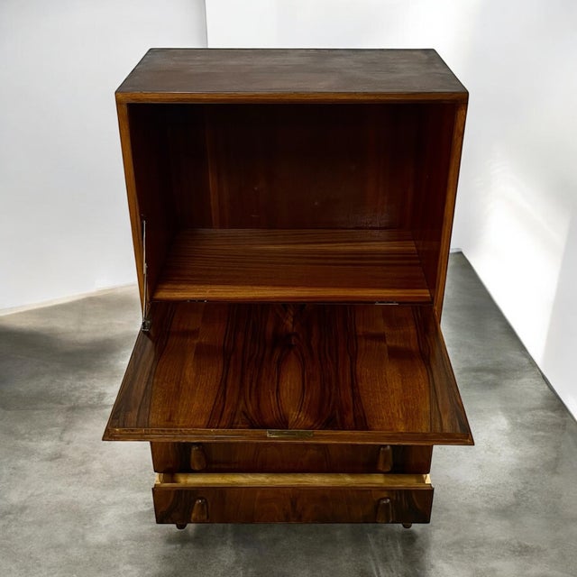 French Walnut Secretary, Denmark, 1950s For Sale - Image 9 of 18