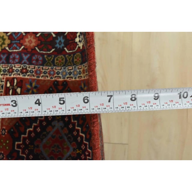Yalameh Rug 5′ X 6’6” Multicolor Wool Vintage Tribal Hand-Knotted Carpet For Sale - Image 12 of 14