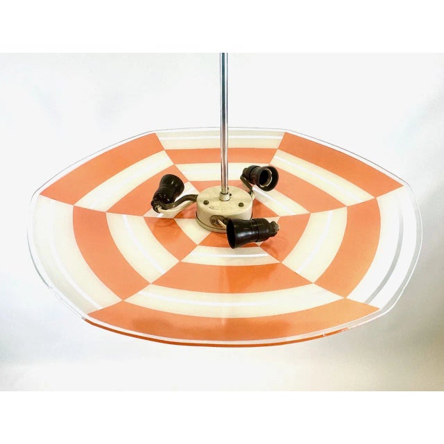 Mid-Century Modern Umbrella Pendant Lamp from Napako, 1960s For Sale - Image 4 of 8