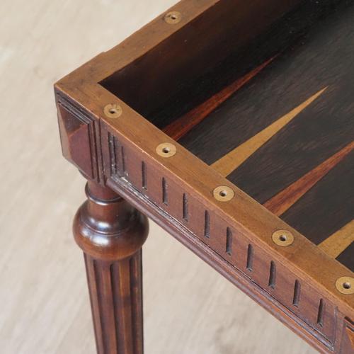 This French game table dates from around 1840 and is one of the functional parlor furniture pieces of the late 18th and...