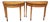 Late 18th Century Pair of George III Floral Wreath Painted Crossbanded Satinwood Demilune Card Tables For Sale