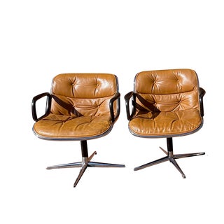 1970s Pollock Executive Office Chairs - Set of 2 For Sale