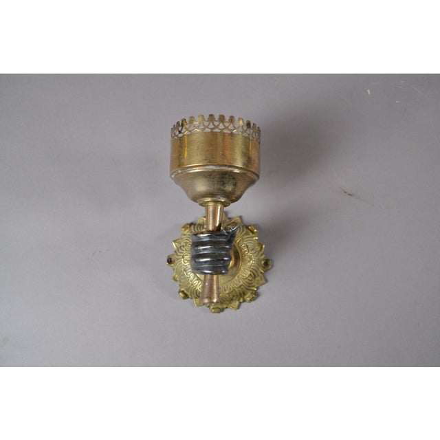 Art Deco French Bronze Bathroom Fixture Set with Fist Motifs, 1930s, Set of 7 For Sale - Image 4 of 9