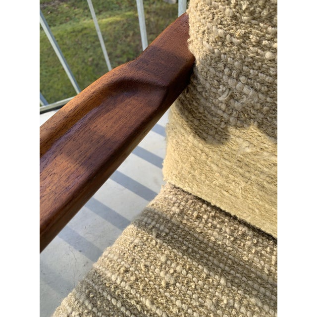 Wood Scandinavian Art Deco Armchair in Teak, 1930 For Sale - Image 7 of 18