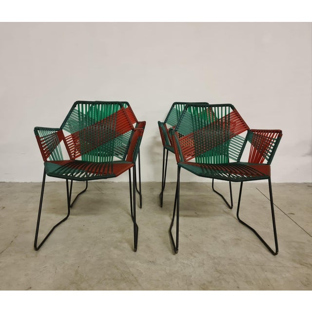 2000 - 2009 Tropicalia Jungle Armchairs by Patricia Urquiola for Moroso, 2008, Set of 4 For Sale - Image 5 of 18
