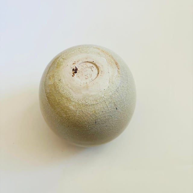 Vintage 1959 Studio Pottery Sphere Vase For Sale - Image 10 of 11