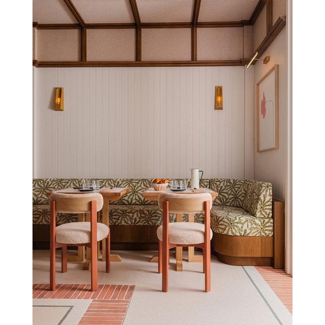 Siena Chair in Koya Driftwood Fabric and Wood Structure by Mambo Unlimited Ideas For Sale - Image 4 of 5