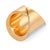 1980s Vhernier Cacholong 18k Rose Gold Vague Ring, Size 7.5 For Sale In Los Angeles - Image 6 of 7