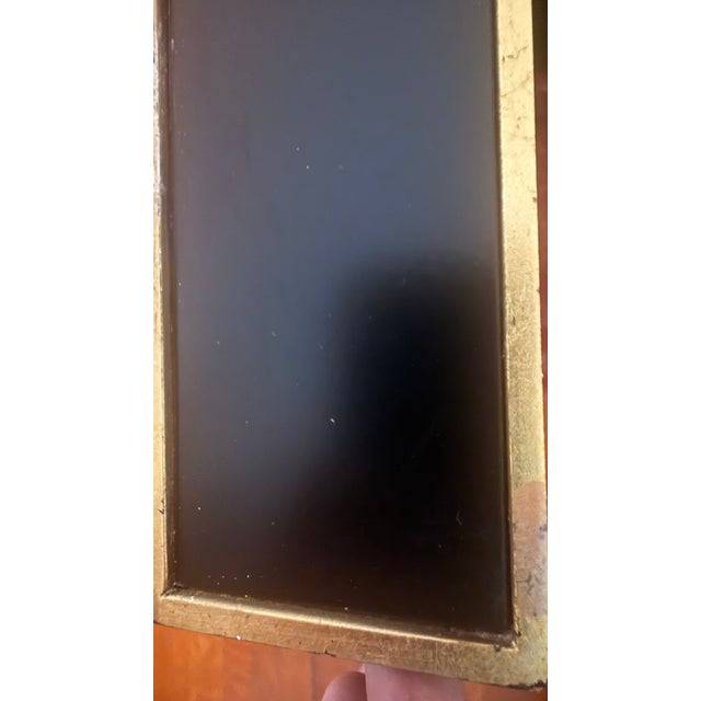 Currey & Company Modern Black Lacquer Coffee Table With Greek Key Gold Trim For Sale - Image 14 of 16