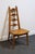 Unique Furniture Solid Oak Southwestern Mediterranean Ladderback Dining Side Chair 5530 – American Fiesta Finish For Sale - Image 4 of 10