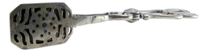 Silver-Plated Salad Tongs with Blade Cutout